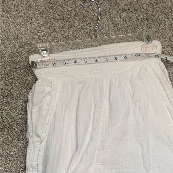 Aerie White Wide Leg Split Sides Pants Size Small - Picture 9 of 10